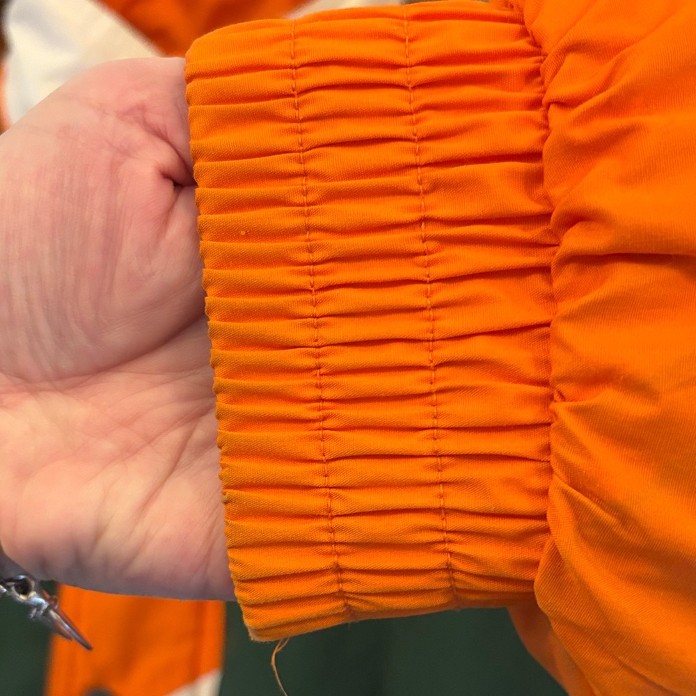 Miami Hurricanes Vintage Pro Player Green and Orange Varsity Jacket. - Picture 11 of 11